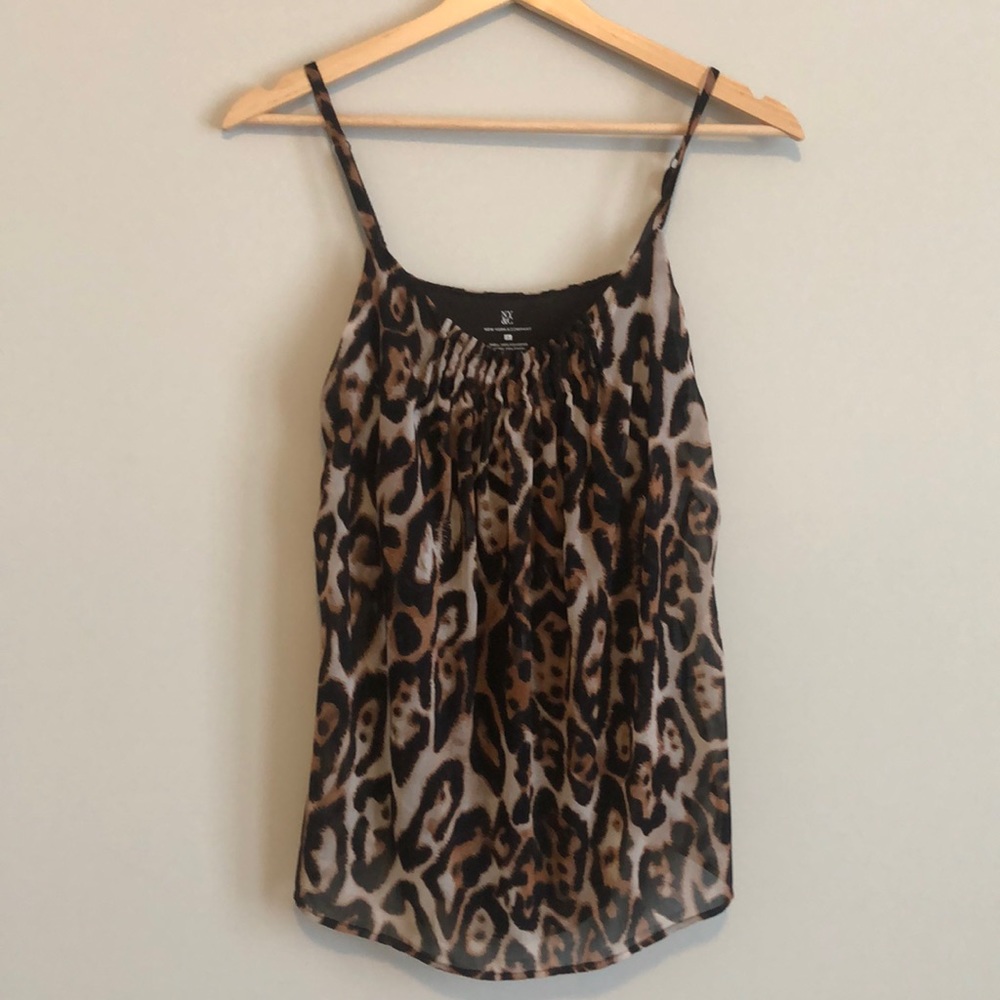 Cheetah print tank top